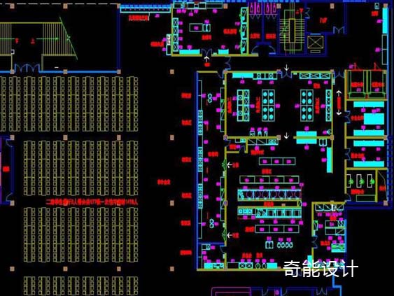 學校食堂廚房平面設計圖2
