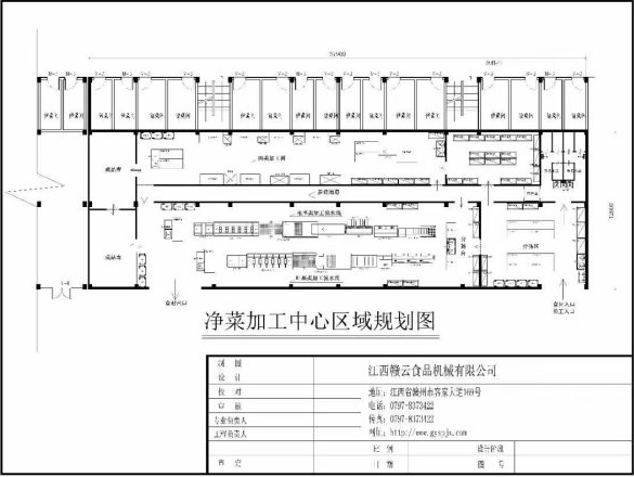 凈菜加工中心區(qū)域方案圖-中央廚房設計